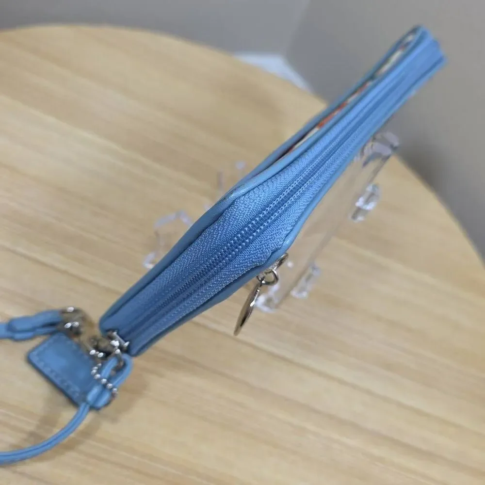 Coach Optic Butterfly Zip Around Wallet